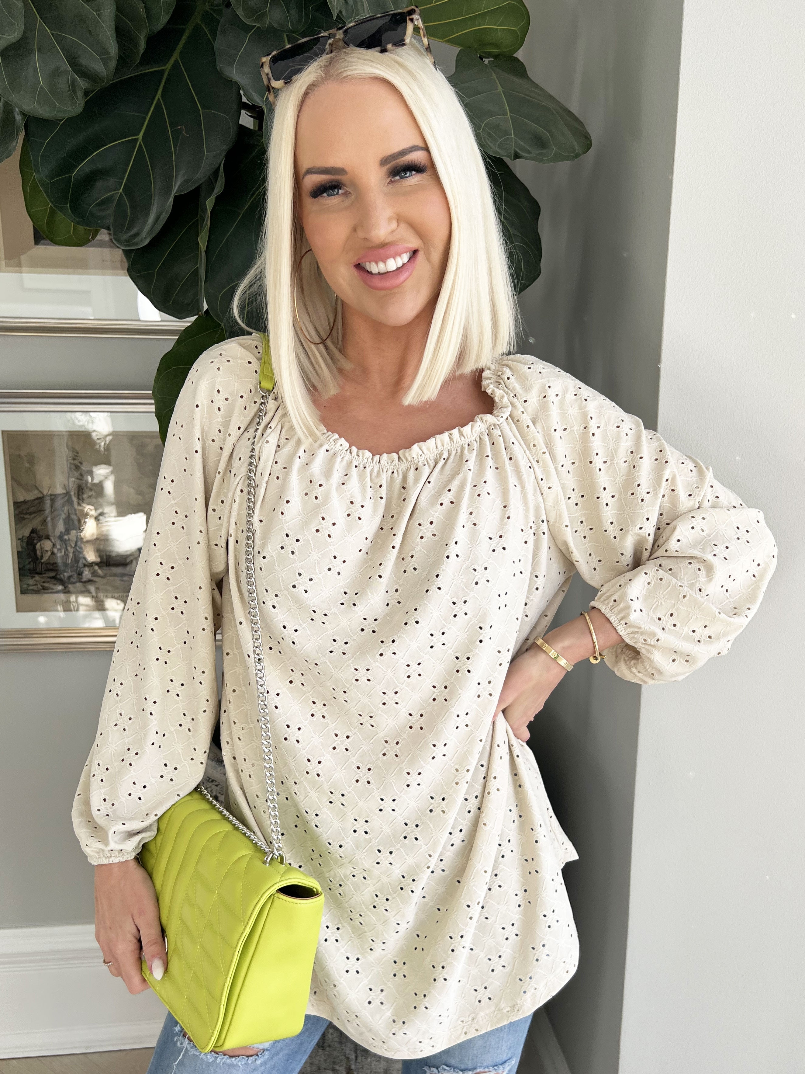 Mimi - Söt mjuk tunika med broderier